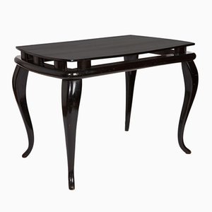 Italian Ebonized Coffee Table, 1940s