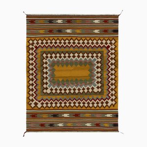 Vintage Sofreh Kilim Rug with Tribal Pattern, 1980s
