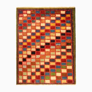 Vintage Gabbeh Tribal Teppich mit Polychromatischem Geometrischem Muster, 1950er