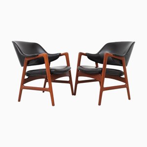 Set aus Vintage Junior Teak Armlehnstühlen von Ingmar Relling für VSM, 1950er