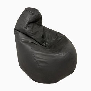 Large Leather Sacco Beanbag Lounge Chair from Zanotta, 1980s