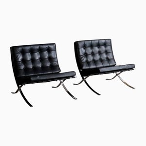 Barcelona Chairs by Ludwig Mies Van Der Rohe for Knoll, 1960s, Set of 2
