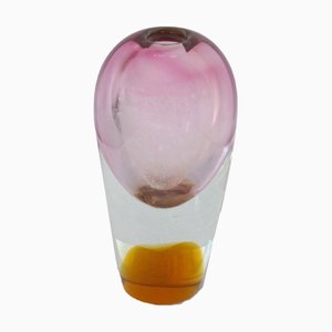Pink Glass Vase, 1960s
