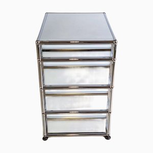 White Fritz Office Cabinet with Castors from USM Haller