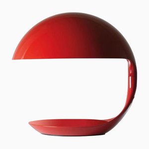 Red Cobra Table Lamp by Elio Martinelli for Martinelli Luce, Italy, 1960s