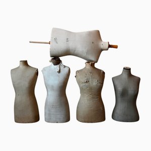 Bustes de Mannequin de Couturière, France, Set de 5