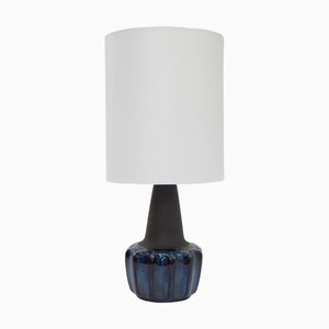 Danish Modern Blue Ceramic 1051 Table Lamp by Einar Johansen for Søholm, 1960s