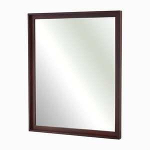 Espejo Mid-Century moderno grande de palisandro, Dinamarca, años 60