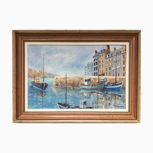 Jean-François Cugnier, Auray, Return to Port, Oil on Canvas