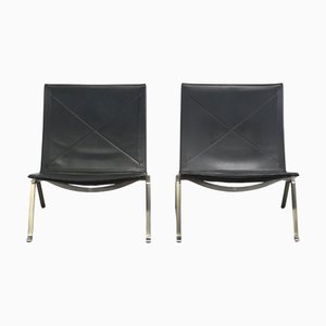 PK22 Chairs attributed to Poul Kjaerholm for Fritz Hansen, Set of 2