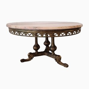 Coffee Table with Marble Top