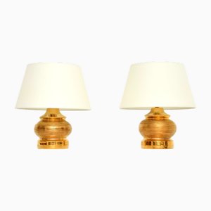 Vintage Italian Ceramic Table Lamps from Bitossi, 1970, Set of 2