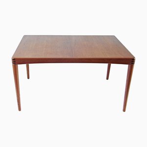 Tavolo da pranzo Tappede allungabile in teak di Henry W. Klein per Bramin, anni '60
