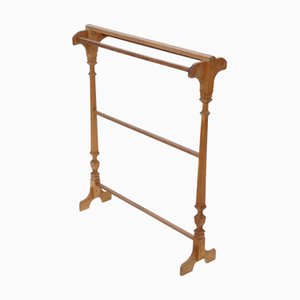 Antique Pine Towel Rail Stand, 1900s