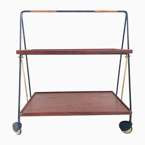 Folding Serving Trolley in Teak from Ilse Möbel, 1960s