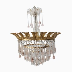 Empire Style Murano Glass Lamp, 1930s