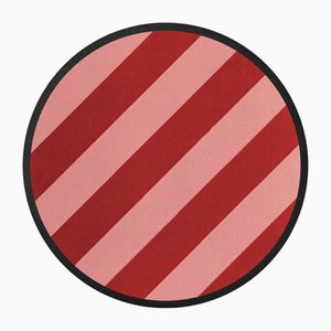 Pink Candy Round Rug by Tapis Studio for Hommés Studio