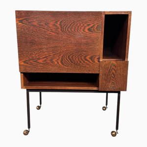 Mobile Cabinet in Wood and Metal, 1960s
