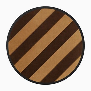 Hot Chocolate Round Rug by Tapis Studio for Hommés Studio