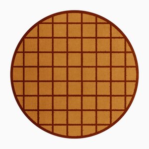 Tapis Rond Gaufré Orange par Tapis Studio pour Hommés Studio