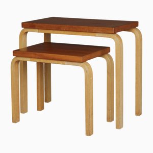 Model 88 Nesting Tables attributed to Alvar Aalto for Artek, 1960s, Set of 2