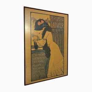 Art Nouveau Poster for Ladivfer Perfumeries by Francisco De Cidón, 1903