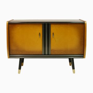 Credenza Mid-Century moderna in noce e betulla, Germania, anni '60