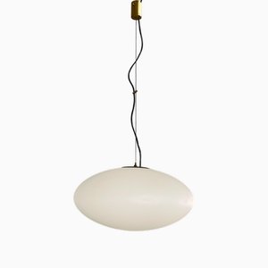 Mid-Century Modern Italian Opaline Glass Pendant Lamp from Stilnovo, 1960s