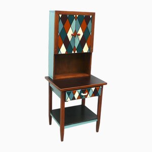 Walnut Kitchen Spice Cabinet or Coffee Station