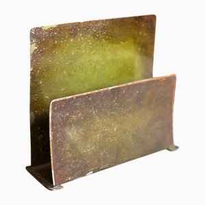 Portatovaglioli in metallo dipinto a mano, Germania, inizio XX secolo