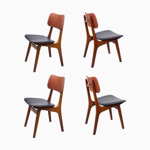 Chaises de Salle à Manger en Teck par Ib Kofod-Larsen, Danemark, 1950s, Set de 4