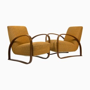 H70 Armchairs attributed to Jindrich Halabala, 1930s, Set of 2