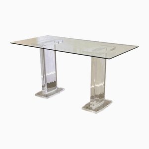 Italienischer Konsolentisch aus Acryl & Glas, 1980er