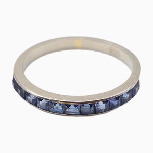Sapphire Half Eternity Ring Band