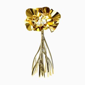 Mangrovia EM Floor Lamp in Galvanized Gold Aluminum by Barberini & Gunnell