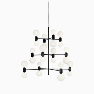 Black Aballs Chandelier 12 by Parachilna