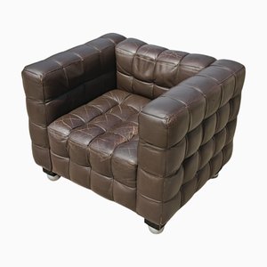 Poltrona Kubus della Secessione viennese attribuita a Josef Hoffmann per Wittmann, anni '80