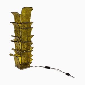 LT 320 Cactus Stehlampe aus Gelbem Muranoglas von Carlo Nason für Mazzega, Italien, 1960er