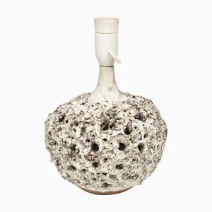 Brutalist Ceramic Table Lamp by Bodil Marie Nielsen, Denmark, 1960s