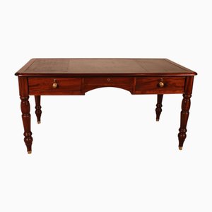 Scrivania a due cassetti in mogano, XIX secolo