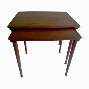 Dänische Vintage Tische von Moebel Intarsia, 2er Set