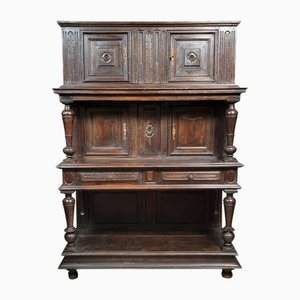 Renaissance Cabinet in Carved Wood, 1680s