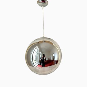 Space Age Pendant Lamp in Half-Mirrored Acrylic, 1970s