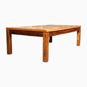 Tiled Rosewood Coffee Table attributed to Johannes Andersen for Trioh, 1970s