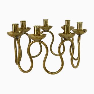 Candelabro moderno in ottone di Lars Holmström per Svenskt Tenn, Svezia, anni '50