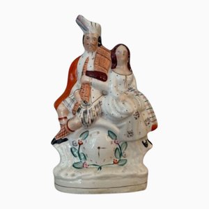 Large Victorian Figurine from Staffordshire, 1880s