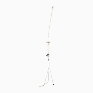 Lampada da terra a soffitto Molla in metallo cromato di Lumenform, anni '70