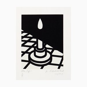 Patrick Caulfield, Kerze (For Europalia), 1973, Siebdruck