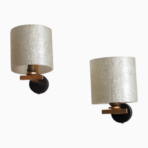 Mid-Century Modern Wandleuchten von Jean Gandelin, Frankreich, 1960er, 2er Set