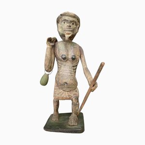 Myanmar Artist, Asian Shaman Figure, Late 1800s, Polychrome Wood